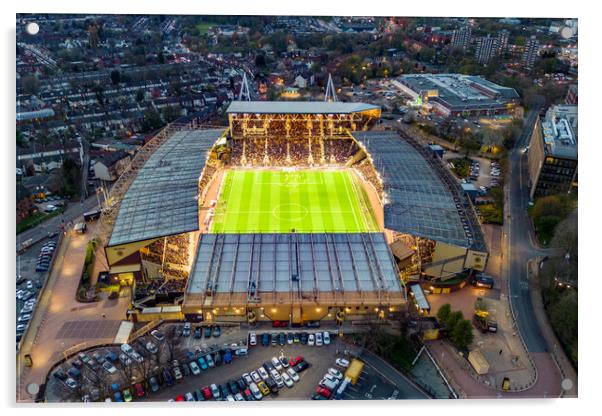 Molineux Stadium Acrylic by Apollo Aerial Photography