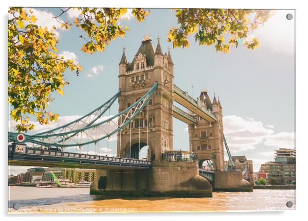 The Tower Bridge, London Acrylic by Rowena Ko