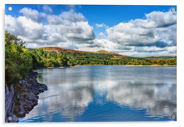 Burrator Reservoir Acrylic by Darren Galpin