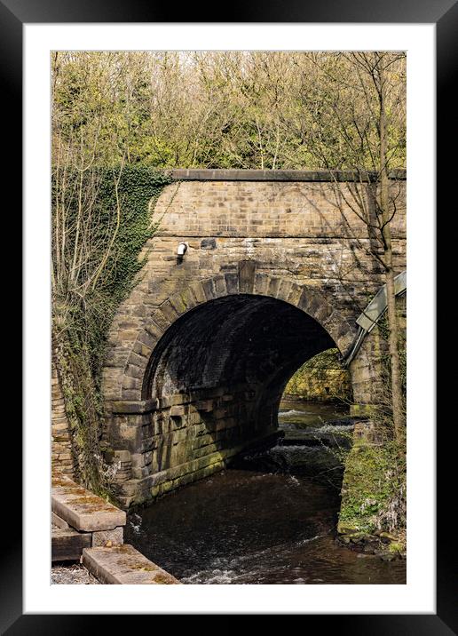 Hebble Brook Bridge Framed Mounted Print by Glen Allen