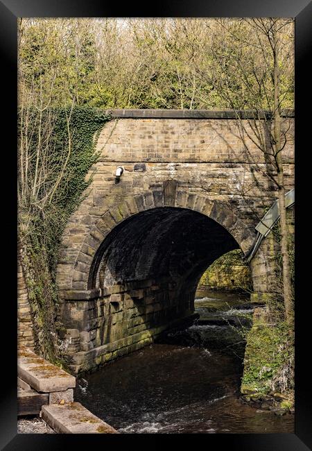 Hebble Brook Bridge Framed Print by Glen Allen