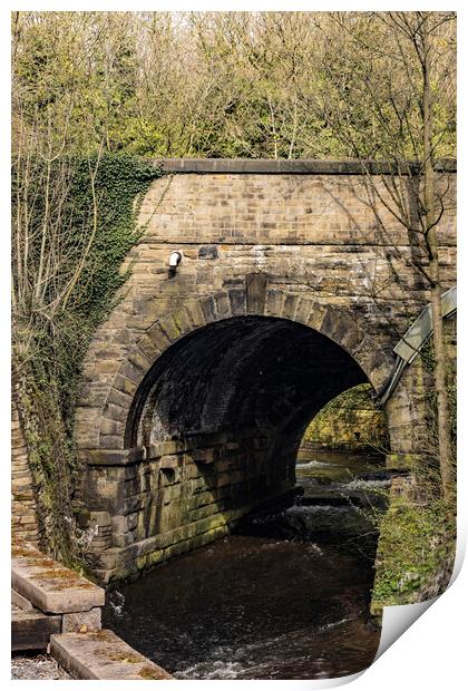 Hebble Brook Bridge Print by Glen Allen