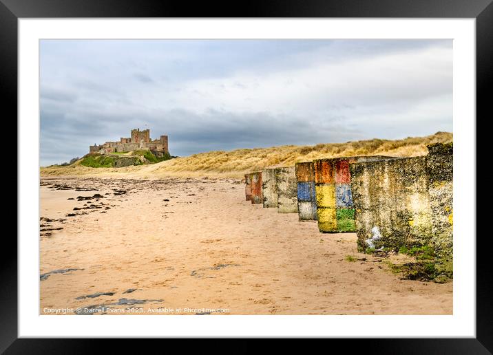 Rubics of Bamburgh Framed Mounted Print by Darrell Evans