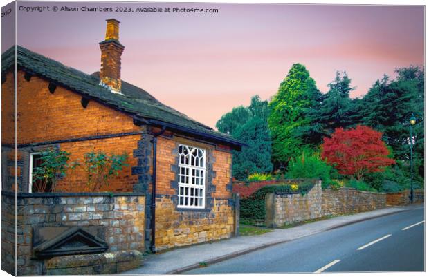 Cawthorne Cottage Barnsley  Canvas Print by Alison Chambers