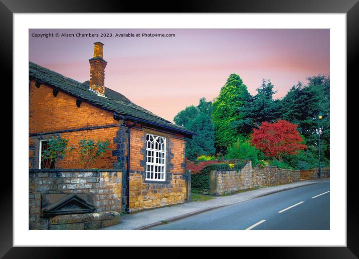 Cawthorne Cottage Barnsley  Framed Mounted Print by Alison Chambers