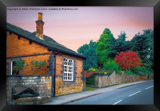 Cawthorne Cottage Barnsley  Framed Print by Alison Chambers