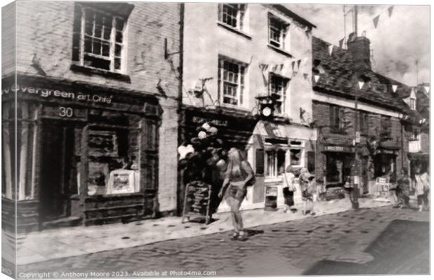 Sheaf Street ,Daventry Canvas Print by Anthony Moore