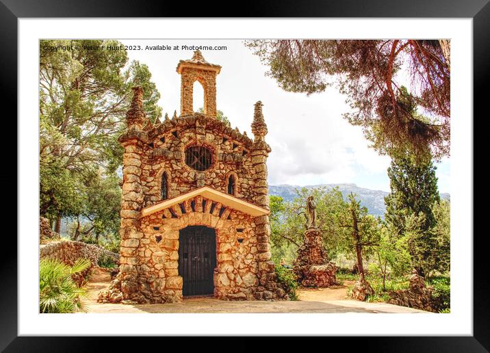 Unique Stone Church Mallorca 1 Framed Mounted Print by Peter F Hunt