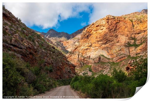 In the canyon. Print by Adrian Turnbull-Kemp