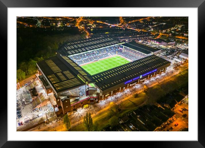Villa Park Stadium Framed Mounted Print by Apollo Aerial Photography