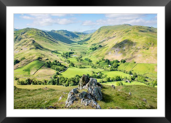 Boredale from Hallin Fell Framed Mounted Print by Keith Douglas