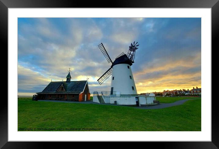 Lytham Windmill Framed Mounted Print by Michele Davis