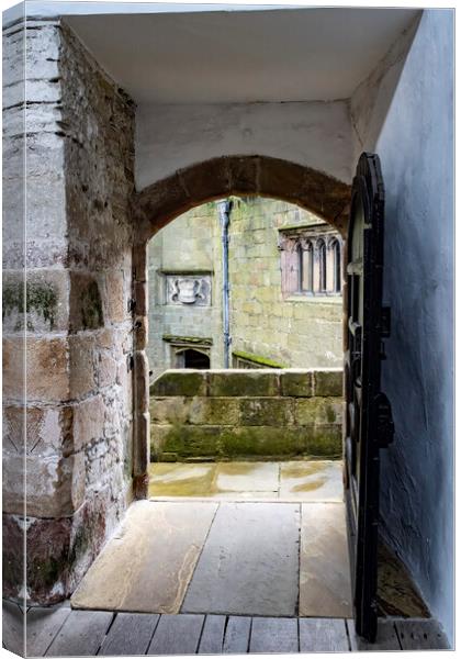 Skipton Castle Courtyard from Banqueting Hall Canvas Print by Glen Allen