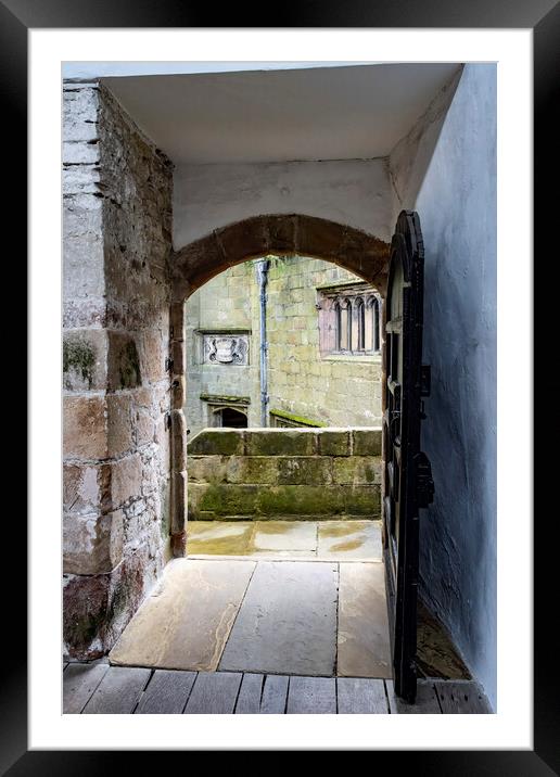 Skipton Castle Courtyard from Banqueting Hall Framed Mounted Print by Glen Allen