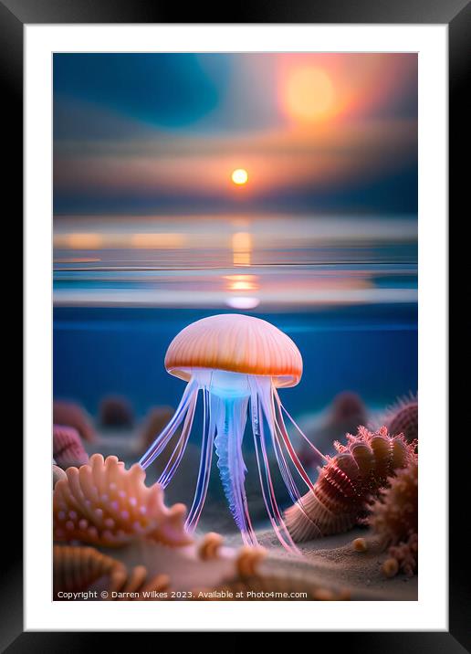 The Vibrant World of Coral Framed Mounted Print by Darren Wilkes