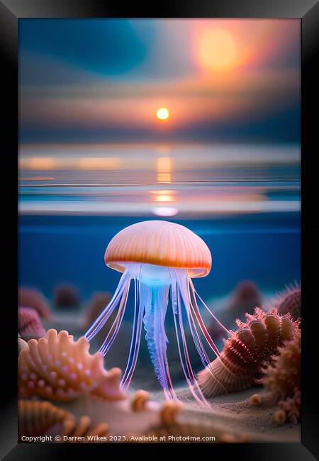 The Vibrant World of Coral Framed Print by Darren Wilkes