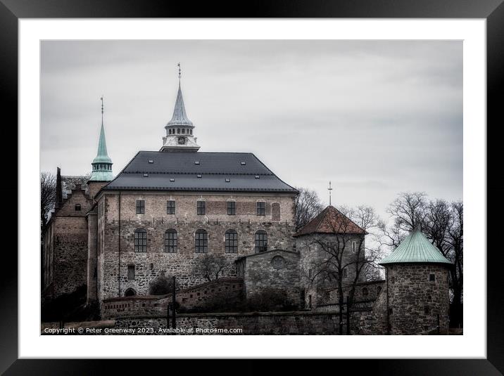 Akershus Fortress Medieval Castle, Oslo, Norway Framed Mounted Print by Peter Greenway