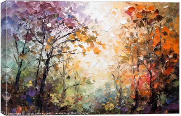 autumn forest Canvas Print by Robert Deering