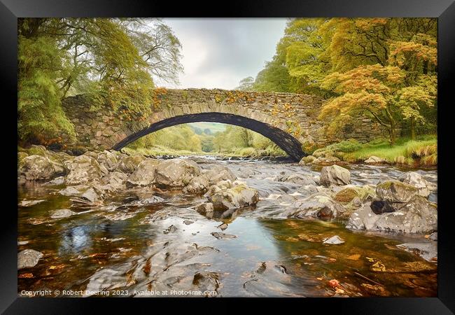 Ivelet Bridge Yorkshire Dales 2 Framed Print by Robert Deering