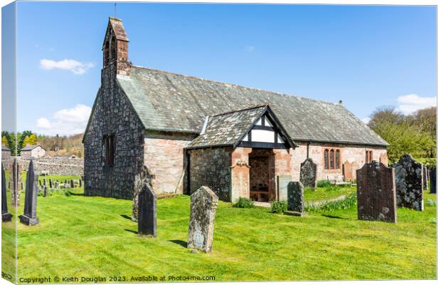 St Catherine's Church, Boot, Eskdale Canvas Print by Keith Douglas