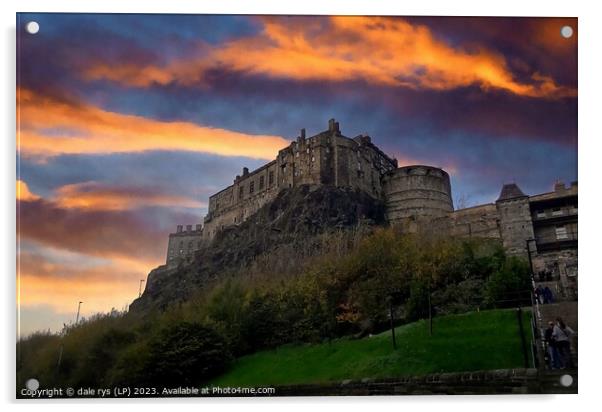 Edinburgh Castle Acrylic by dale rys (LP)