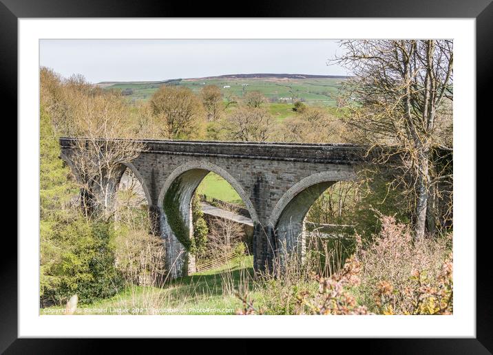 Lune Railway Viaduct Framed Mounted Print by Richard Laidler