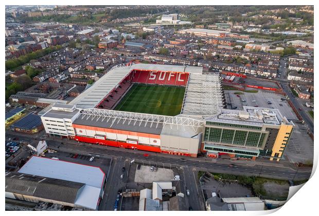 Bramall Lane SUFC Print by Apollo Aerial Photography