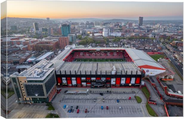 Bramall Lane Sheffield Canvas Print by Apollo Aerial Photography