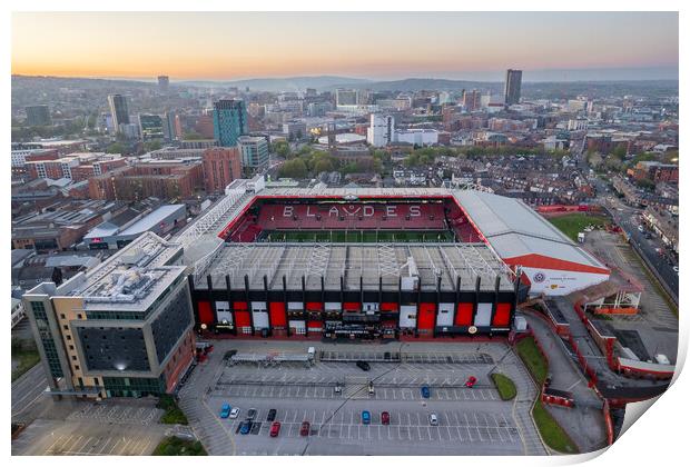 Bramall Lane Sheffield Print by Apollo Aerial Photography