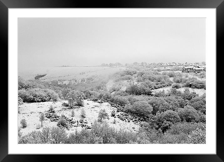 Winter Wonderland Snowy Rhymney Valley Framed Mounted Print by Steve Purnell