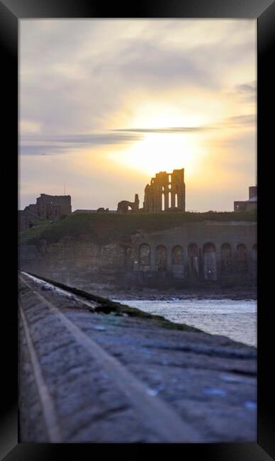 Tynemouth Priory Framed Print by Richard Fairbairn