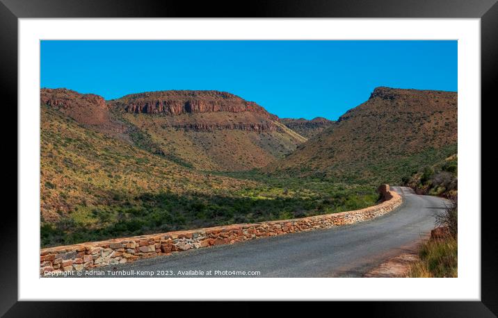 Approach to Rooiwalle canyon Framed Mounted Print by Adrian Turnbull-Kemp
