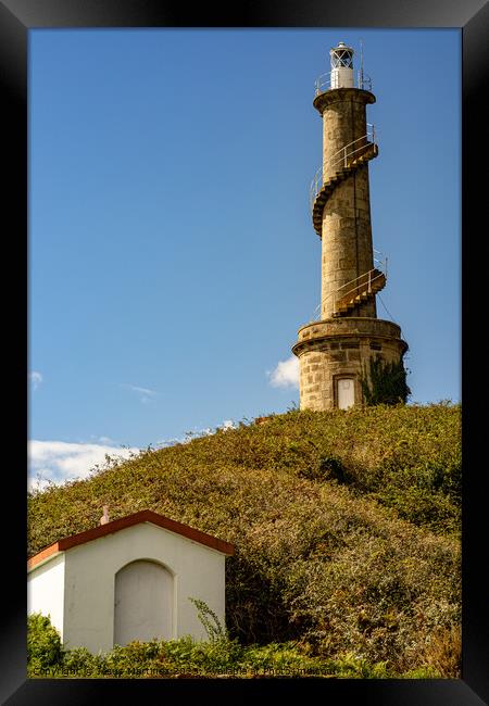 Tenlo lighthouse Framed Print by Jesus Martínez