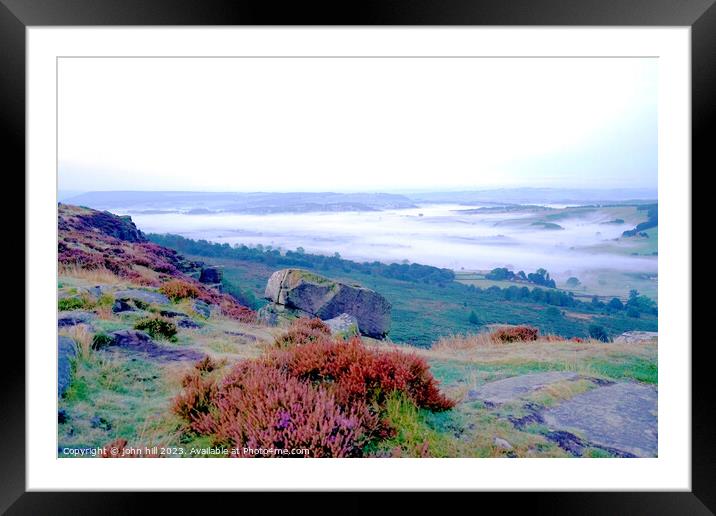 The Enchanting Mist Framed Mounted Print by john hill