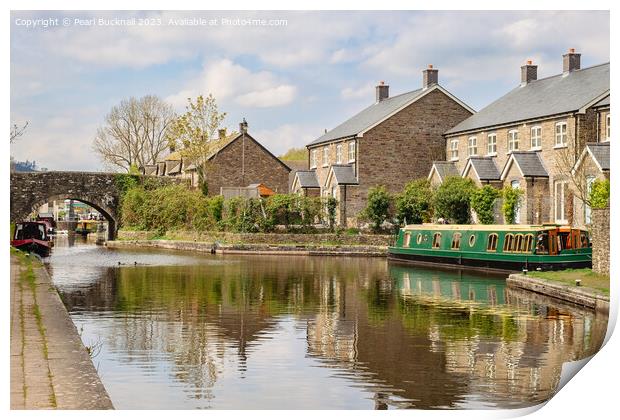 Canal Life and New Homes Print by Pearl Bucknall