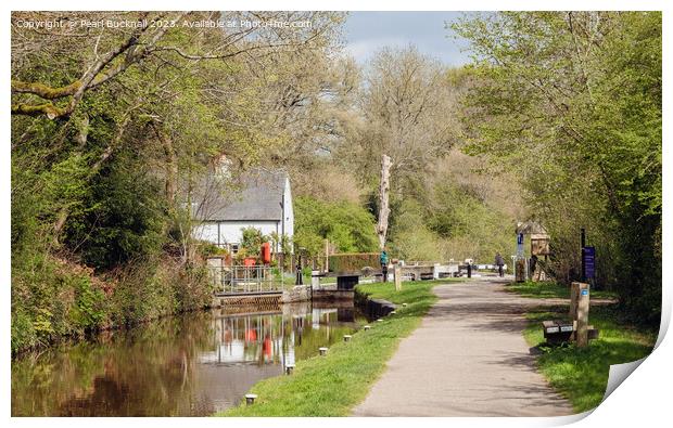 Monmouthshire and Brecon Canal Print by Pearl Bucknall