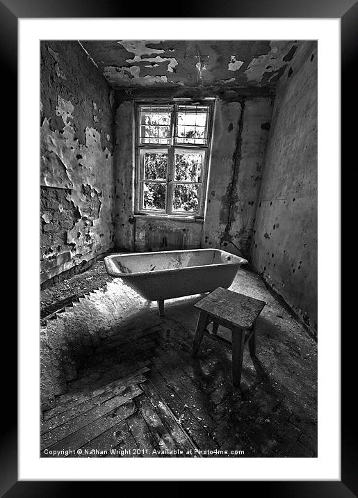 Bath time Framed Mounted Print by Nathan Wright