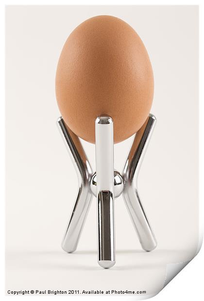 Boiled Egg in  a Fancy Egg Cup Print by Paul Brighton