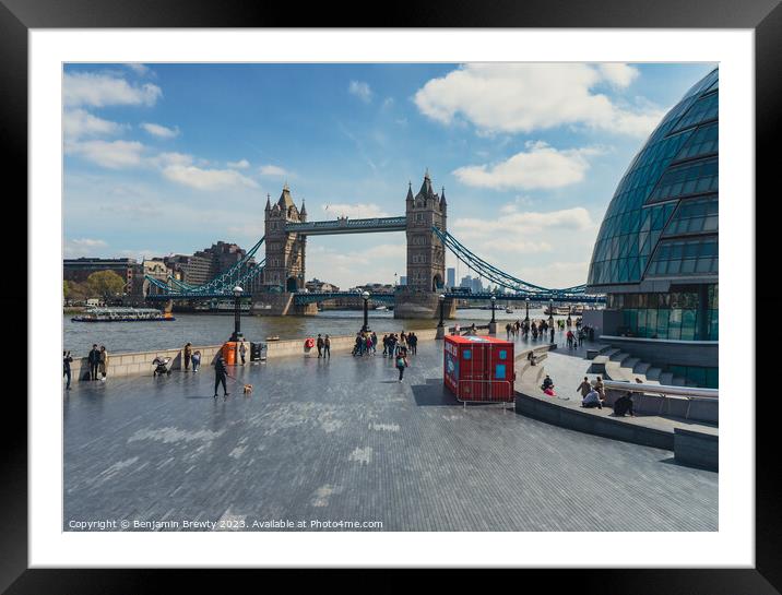 London View Framed Mounted Print by Benjamin Brewty