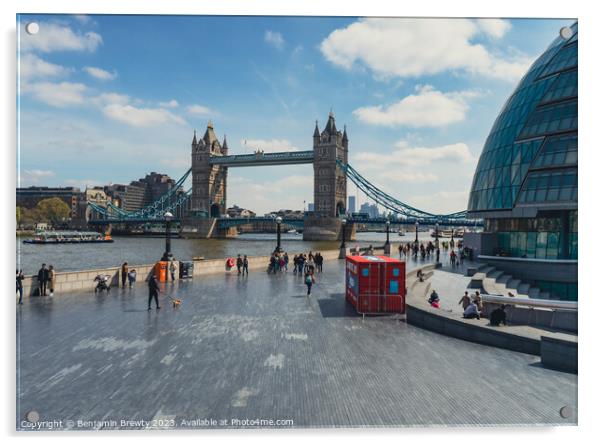 London View Acrylic by Benjamin Brewty