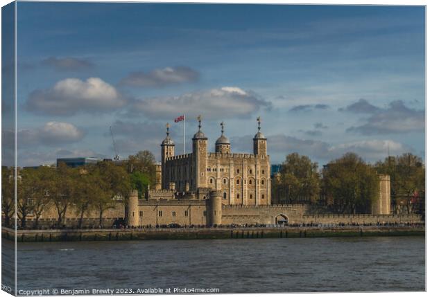Tower Of London  Canvas Print by Benjamin Brewty