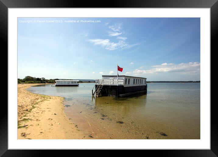 Houseboats , Bramble Bush Bay Framed Mounted Print by Derek Daniel