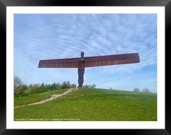 The Angel of the North Framed Mounted Print by Ailsa Darragh
