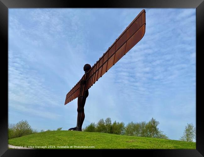 The Angel of the North Statue Framed Print by Ailsa Darragh