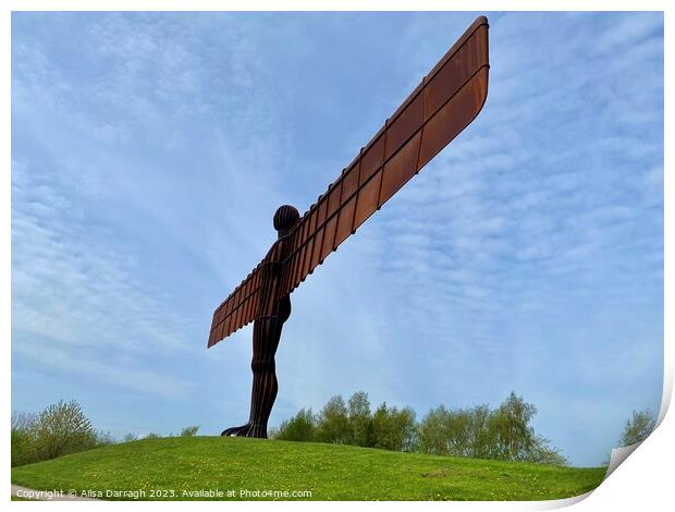 The Angel of the North Statue Print by Ailsa Darragh
