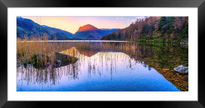 Sunrise over Fleetwith Pike, Buttermere Framed Mounted Print by Tim Hill