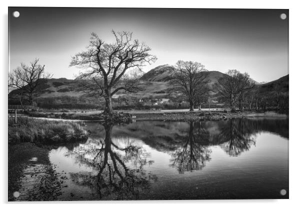  Buttermere Black and White Photography Acrylic by Tim Hill