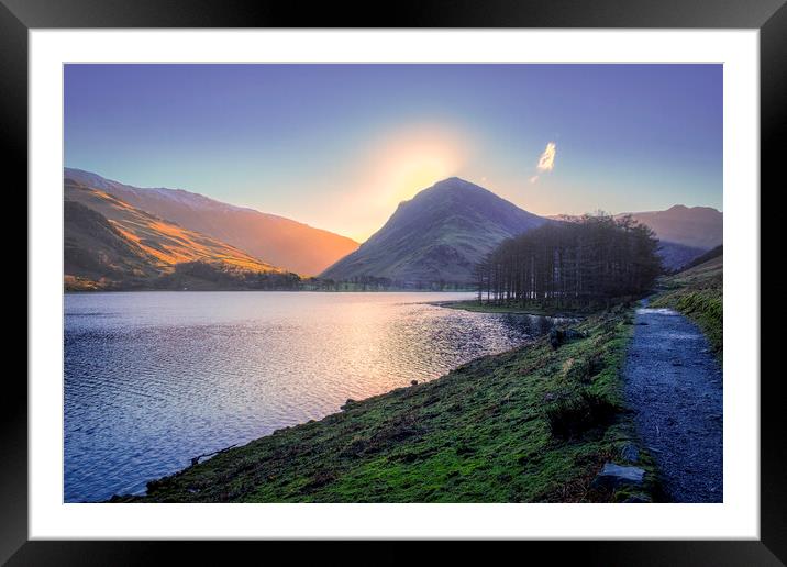 Fleetwith Pike Sunrise, Buttermere Framed Mounted Print by Tim Hill