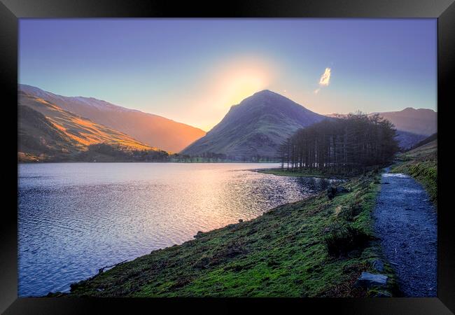 Fleetwith Pike Sunrise, Buttermere Framed Print by Tim Hill