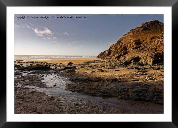 The Majestic and stunning Chapel Porth, Cornwall  Framed Mounted Print by Duncan Savidge